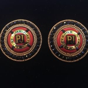 Perrier Jouet Champagne Cap Earrings